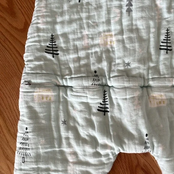 Kids One Piece in Light Blue with Forest Print - Picture 6 of 8